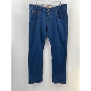 Hugo Boss Orange Men’s Regular Fit Dark Wash Button Fly Denim Jeans 38 X 32